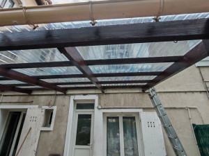 Photo de galerie - Pose du haut vent avec plaques transparentes