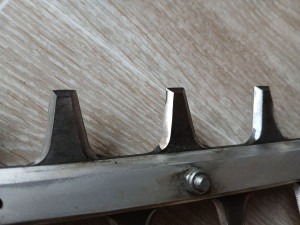 Photo de galerie - Nettoyage / Affûtage lamier taille haie 