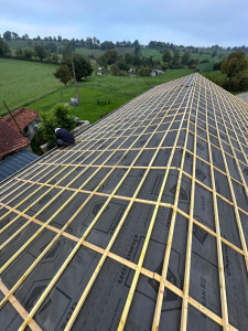 Photo de galerie - Traçage pour posé le tuilles 
