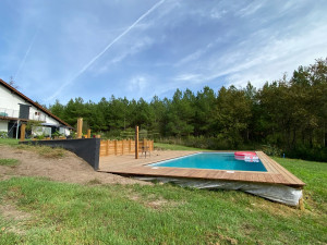 Photo de galerie - Fabrication d’une terrasse 