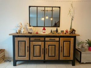 Photo de galerie - Restauration tendance/indus de meuble en bois