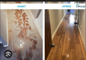 Photo de galerie - Avant après nettoyage 