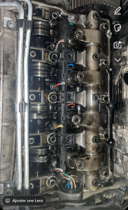 Photo de galerie - Changement injecteur 2l 140 tdi Audi plus remplacement faisceau électrique injection