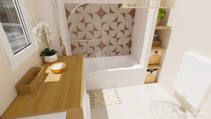 Photo de galerie - Rendu 3d réaliste de la future salle de bain