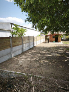 Photo de galerie - Réalisation d'une clôture béton/bois?