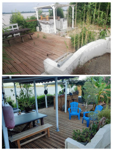 Photo de galerie - Une belle terrasse avant après que j'ai réalisé entièrement