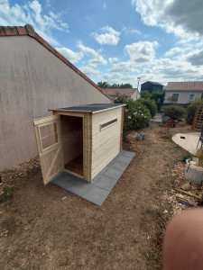 Photo de galerie - Nouveau cabanon et nouvelle dalle