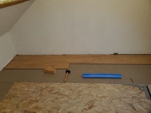 Photo de galerie - Pose de parquet flottant