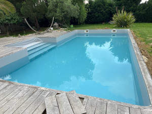 Photo de galerie - Plomberie terminé piscine en eau 