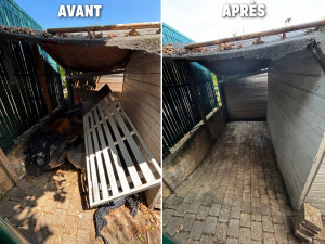Photo de galerie - Débarras avant et après.