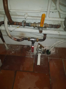 Photo de galerie - Création d’une alimentation d’eau extérieure