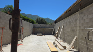 Photo de galerie - Réalisation se mur se hangar.