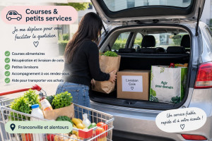Photo de galerie - Je propose des petits services de proximité : courses, récupération et livraison de colis, petites livraisons et accompagnement pour vos déplacements. Je suis véhiculée et disponible sur Franconville et aux alentours. Service sérieux, ponctuel et fiable