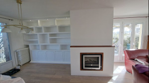 Photo de galerie - Bibliothèque en placo