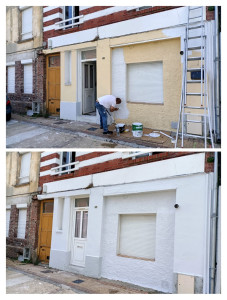 Photo de galerie - Peinture sur façade