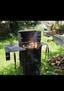 Photo de galerie - Une de mes réalisations ( barbecue acier)