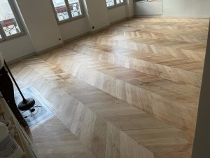 Photo de galerie - Pose de parquet - Revêtement de sol