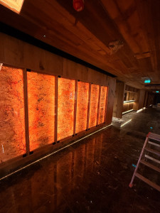 Photo de galerie - Installation des bande led 