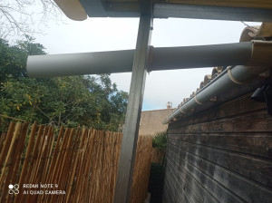 Photo de galerie - Pose de gouttières 