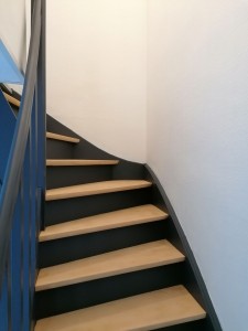 Photo de galerie - Poncage /peinture, escalier/murs
