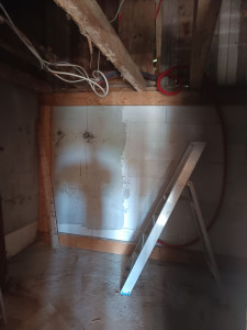 Photo de galerie - Création d'un mur contre cloison béton cellulaire pour pouvoir fixer et création du système d'arrivée d'eau principale ainsi que pose d'un vodaflor ainsi que des filtre et purificateur d'eau 
