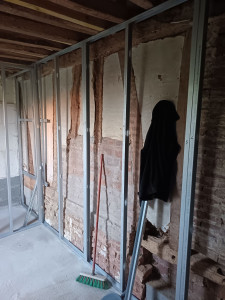 Photo de galerie - Montage ossature placo plâtre 