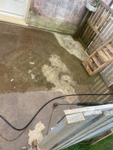 Photo de galerie - Nettoyage d’une terrasse (avant )