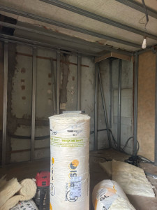 Photo de galerie - Feraillage plus pose de plaque de placo avant  