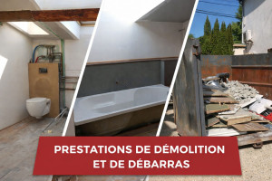 Photo de galerie - « Démolition complète des structures existantes avec tri, chargement et évacuation des gravats vers des centres de traitement agréés. »