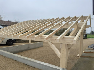 Photo de galerie - Auvent bois