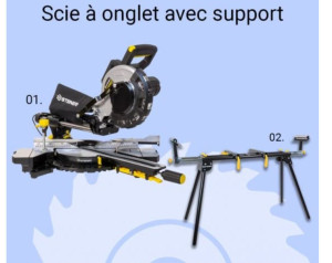 Photo de galerie - Location scie à onglet avec support 30 euro la journée 