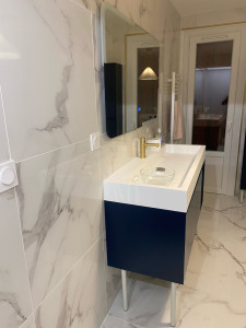 Photo de galerie - Rénovation de salle de bain - carrelage - plomberie - électricité 