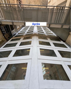 Photo de galerie - Réalisation d'une résine d'étanchéité sur une verrière