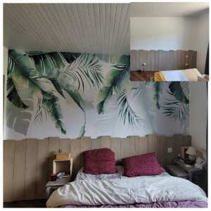 Photo de galerie - Papier peint Panoramique 
chambre 