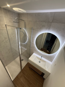 Photo de galerie - Création salle de bain avec carrelage 
