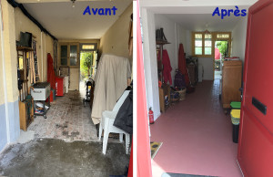 Photo de galerie - Garage transformé, électricité refaite, isolation, réparation des fenêtres, du sol