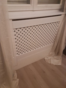 Photo de galerie - Assemblage et montage cache-radiateur avec adaptation 