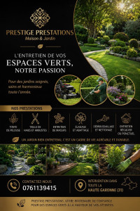 Photo de galerie - Entretien espaces verts parc & jardin 