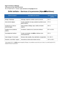 Photo de galerie - Tarif de base
