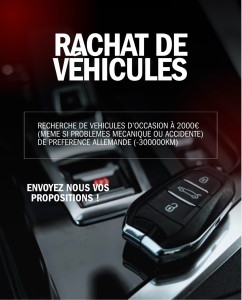 Photo de galerie - Si vous avez un véhicule à vendre n’hésitez à nous contacter ! 