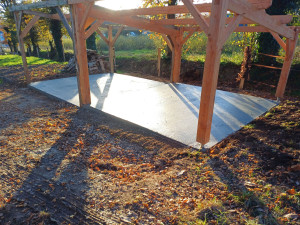 Photo de galerie - Préparation et coulage d'une dalle béton