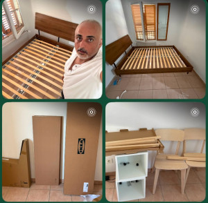 Photo de galerie - Auto-entrepreneur expert en montage de meubles (IKEA, meubles en kit). Montage rapide : lits, bibliothèques, armoires, meubles salle de bain. Outillage complet. Travail sérieux sur Grasse et environs. Contactez-moi !