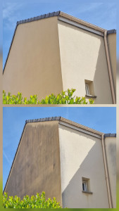 Photo de galerie - Nettoyage des façade avec produit anti-mousse dalep2100