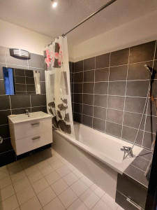 Photo de galerie - Remplacement de lavabo avec pose de meuble sous-évier.
remplacement de baignoire et robinetterie.