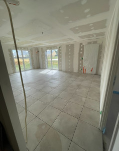 Photo de galerie - Pose de carrelage 40x40 