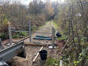 Photo de galerie - Pose d’un portail 