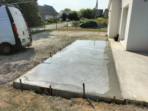 Photo de galerie - Agrandissement d'une terrasse en béton
