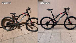Photo de galerie -     Vélo resté inutilisé, entièrement remis en état.