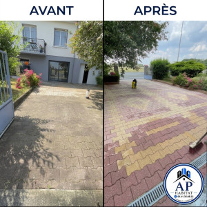 Photo de galerie - Nettoyage de vos extérieurs ! nous intervenons pour le nettoyage de terrasse , cours , allées , pavés et autres surface, extérieure, muret, etc. vérification, diagnostic rapide et devis gratuit.