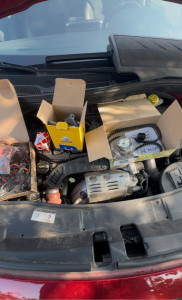 Photo de galerie - Remplacement de la courroie de distribution, du tendeur, de la pompe à eau et des joints du moteur PiorTech phase 2.  ✅